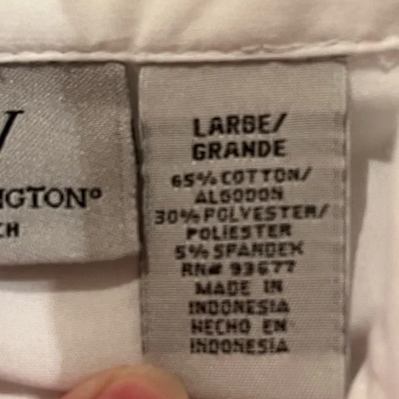 Worthington White Blouse. size large - Picture 9 of 13